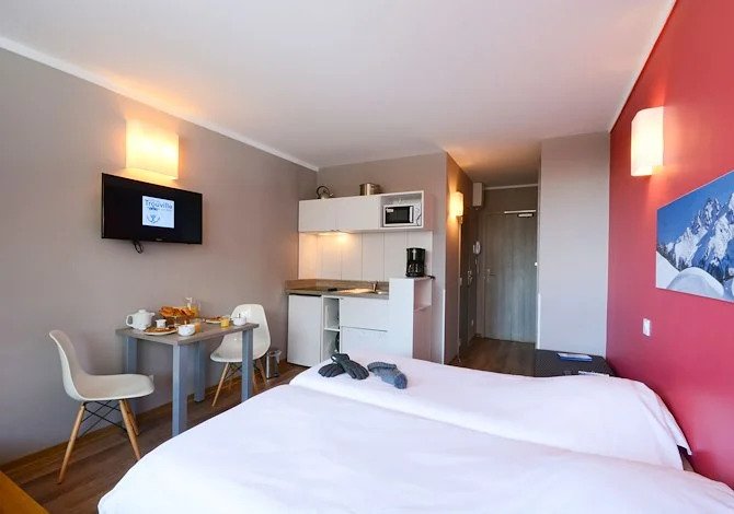 Studio 2 personen met balkon - Lang verblijf - SOWELL RESIDENCES Le New Chastillon 4* - Isola 2000