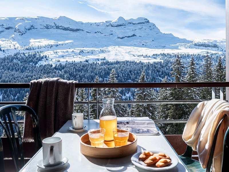 Appartement 4 personnes - 1 chambre - Balcon - Vue montagne  - Pierre & Vacances Résidence premium Les Terrasses d'Eos - Flaine Montsoleil 1750