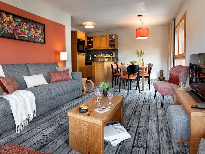 Appartement 8 personnes - 3 chambres - Balcon  - Pierre & Vacances Résidence premium Les Terrasses d'Eos - Flaine Montsoleil 1750