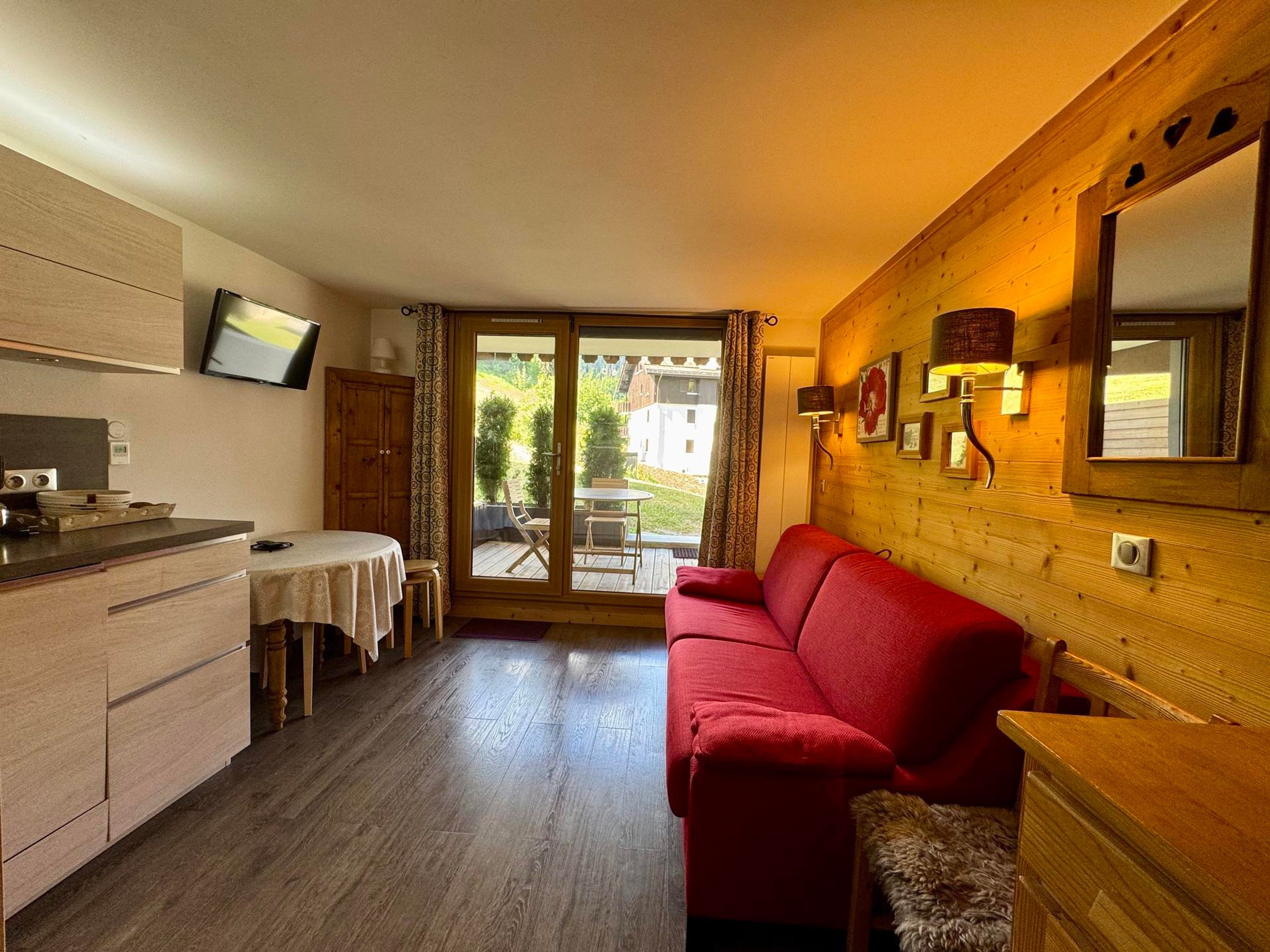 Studio 4 personen met terras - Résidence PARNASSE 2 - La Clusaz