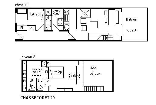 Appartement Chasseforet MRB140-020 - Méribel Centre 1600 