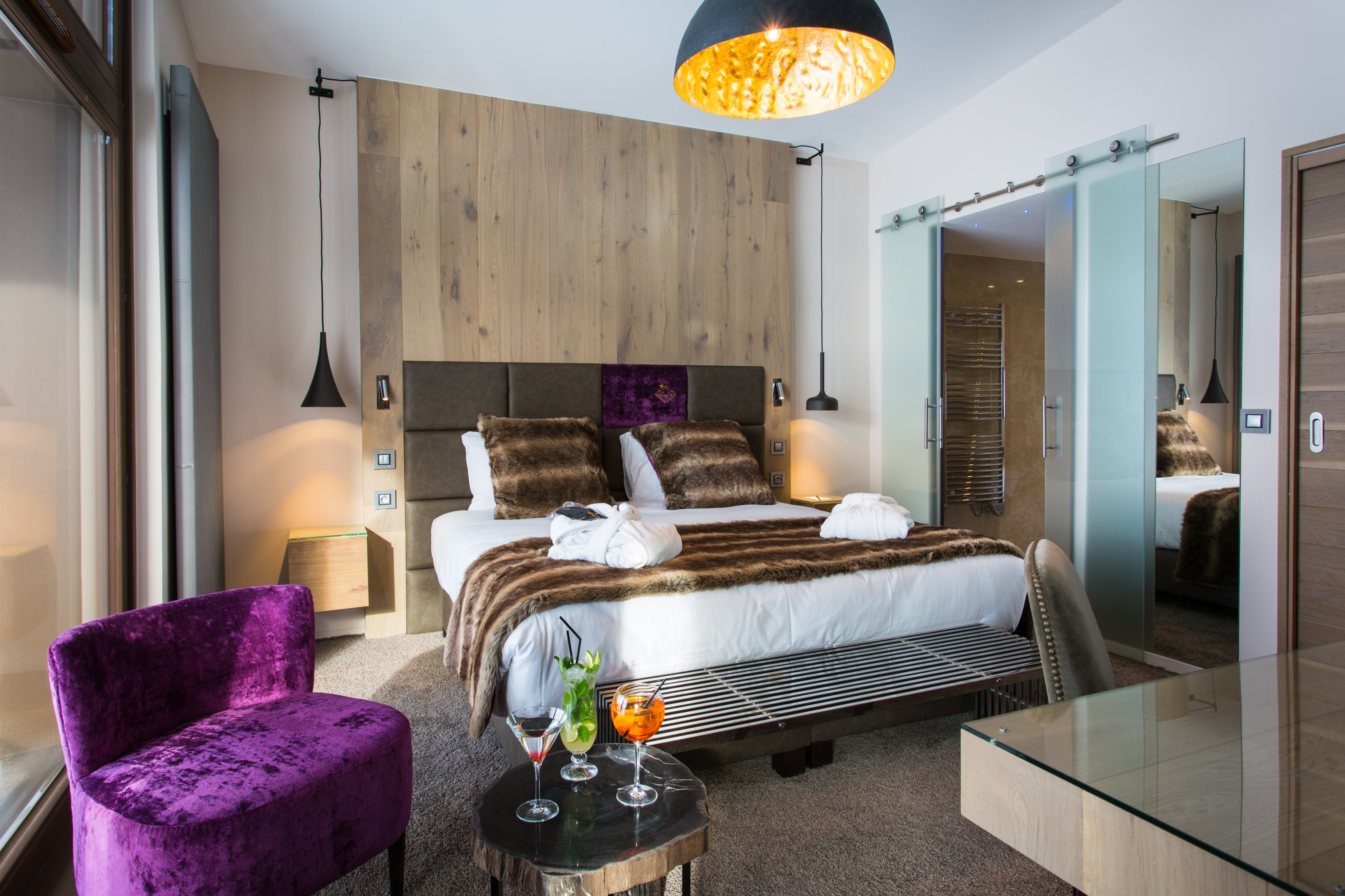 Kamer 6 Personen Familie Communicerende Duplex Suite - Ontbijt - Hôtel Taj-I Mah 5* - Les Arcs 2000