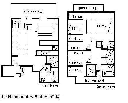 Appartement Hameau Des Biches MRB380-014H - Méribel Village 1400