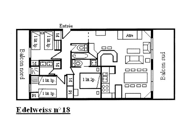 Appartement Edelweiss MRB250-018 - Méribel Centre 1600 