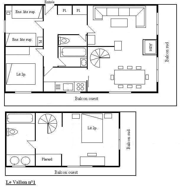 Appartement Vallon MRB720-001 - Méribel Centre 1600 