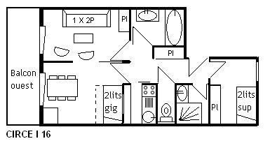 Appartement Cirse MRB170-I16 - Méribel Centre 1600 