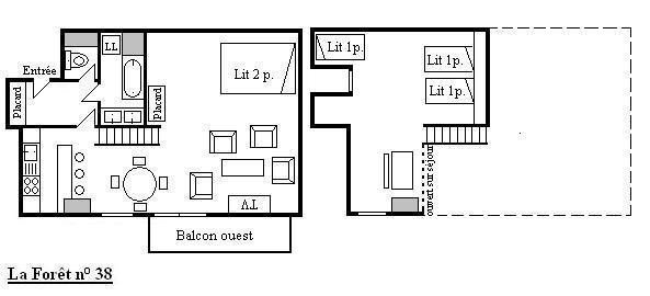 Appartement Forêt MRB290-038 - Méribel Centre 1600 
