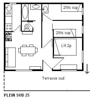 Appartement Plein Sud MRB560-025 - Méribel Centre 1600 