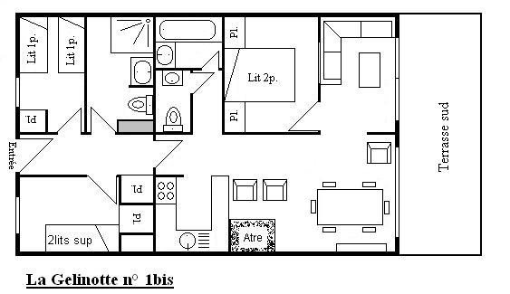 Appartement Gelinotte MRB310-002 - Méribel Centre 1600 