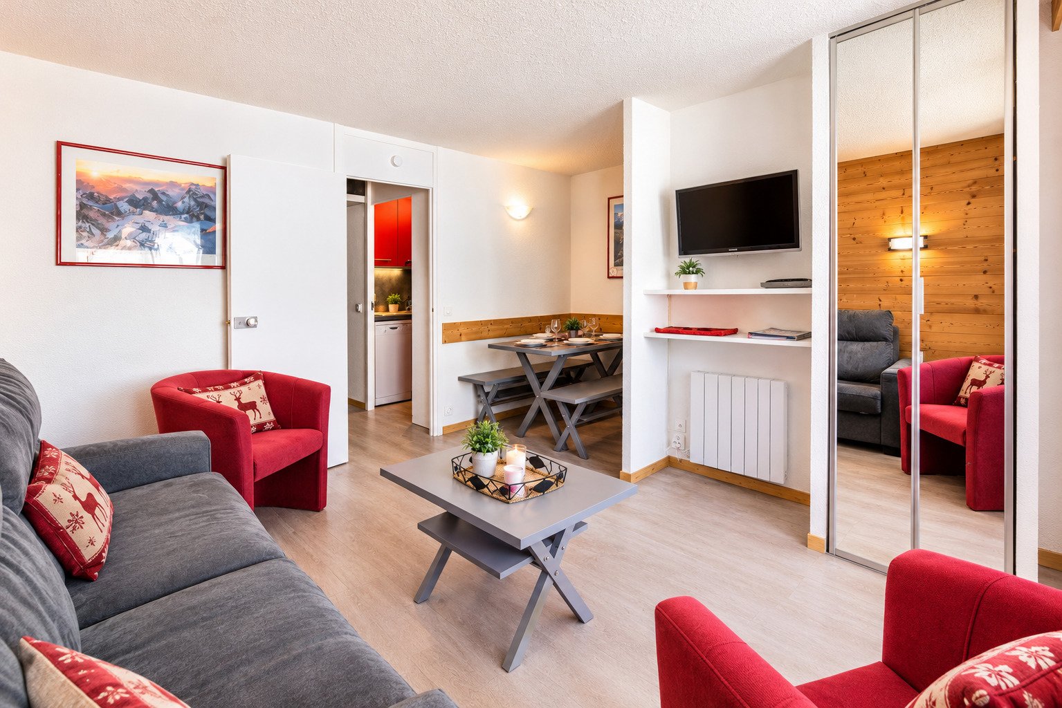2 kamers 5 personen Comfort - Appartements LES GLACIERS 1 ET 2 - Plagne Bellecôte
