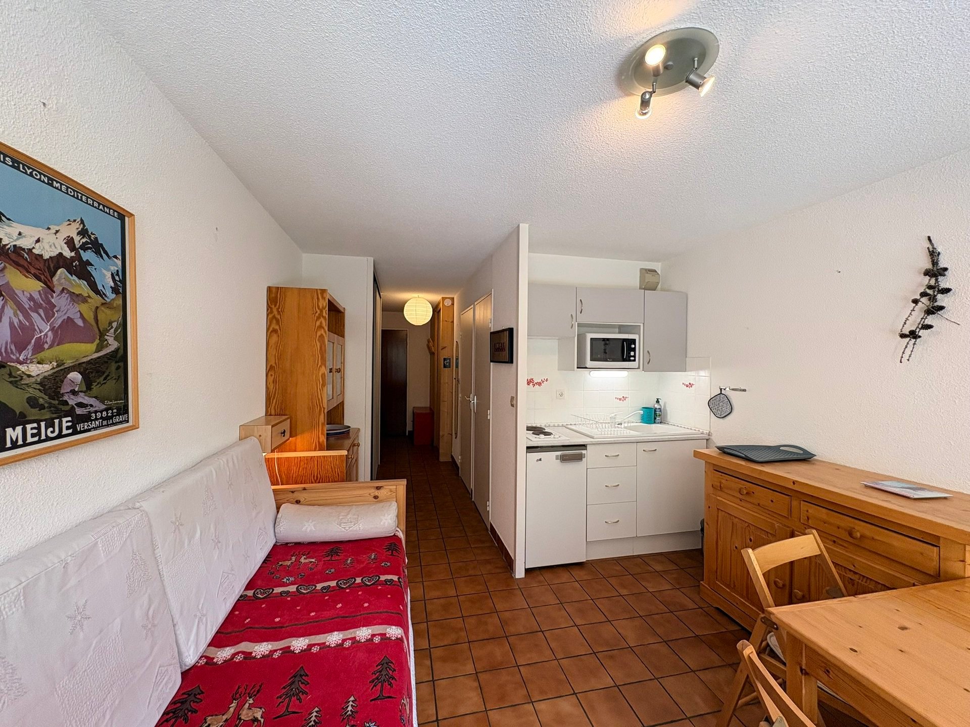 Studio 4 personen - Appartements GRAND SERRE CHE A - Serre Chevalier 1400 - Villeneuve