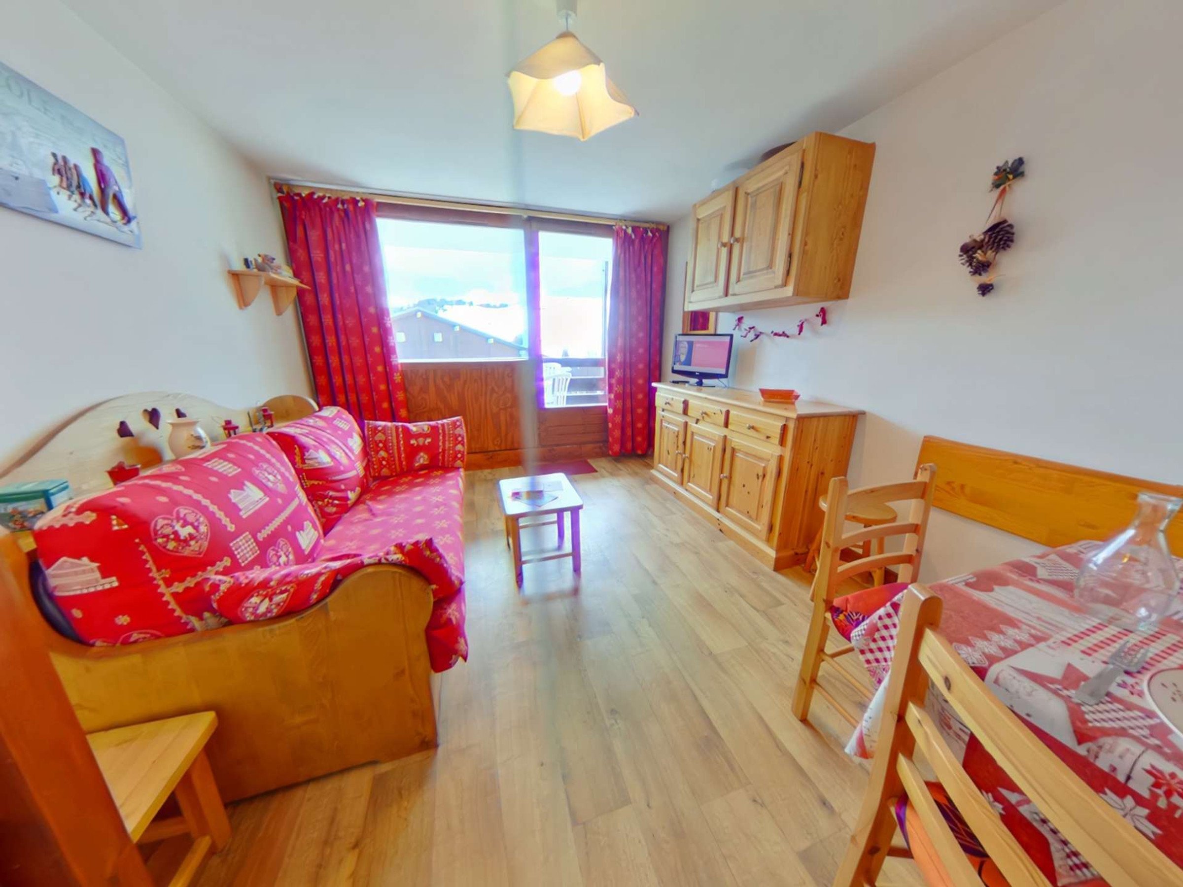 Appartement 1 pièce 4 personnes avec balcon - Résidence VILLAGE BAT 3 - Les Saisies