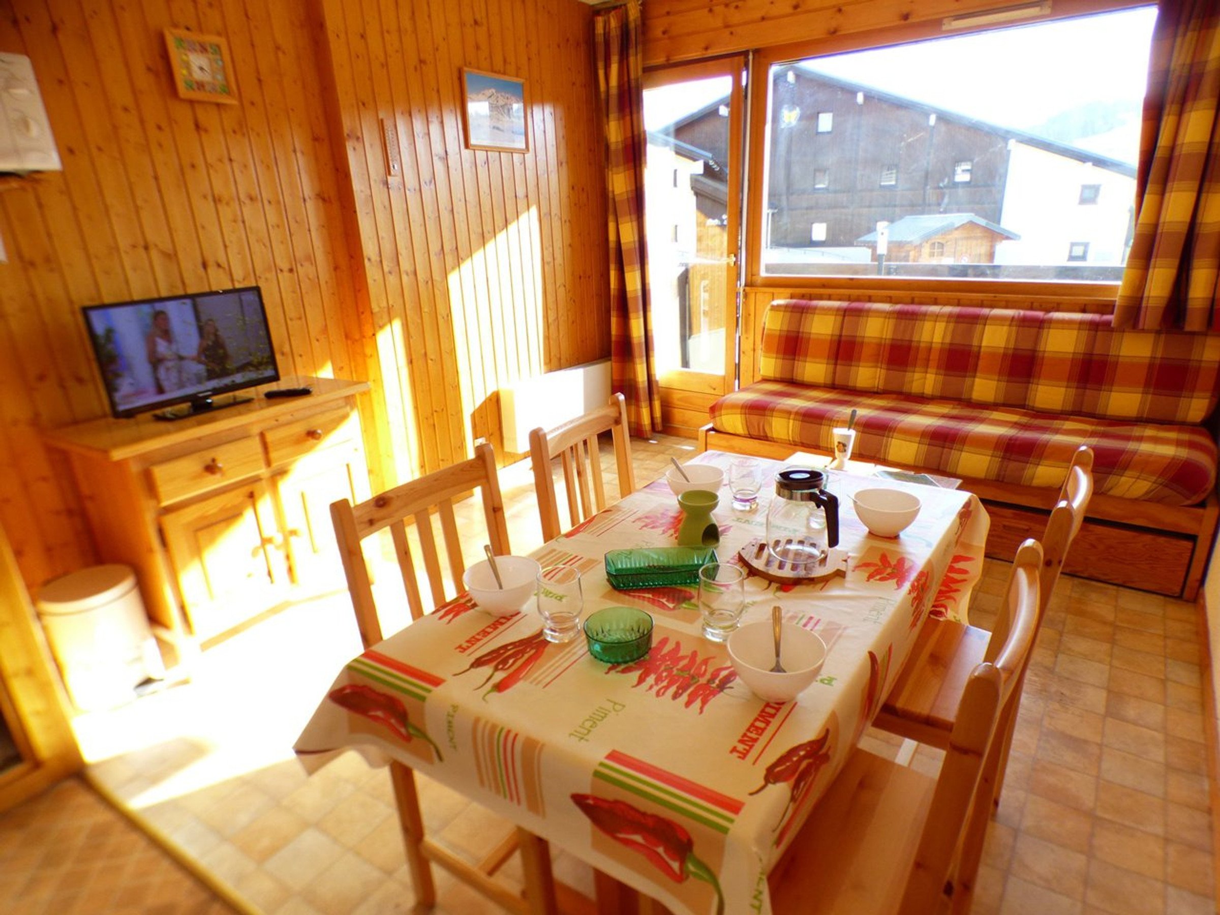 Appartement 1 pièce 4 personnes avec balcon - Résidence VILLAGE BAT 2 - Les Saisies
