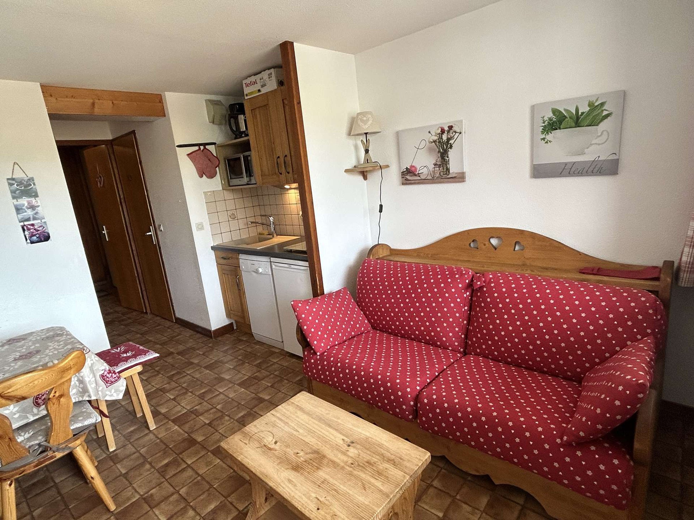 Appartement 1 pièce 4 personnes avec balcon - Résidence VILLAGE BAT 3 - Les Saisies