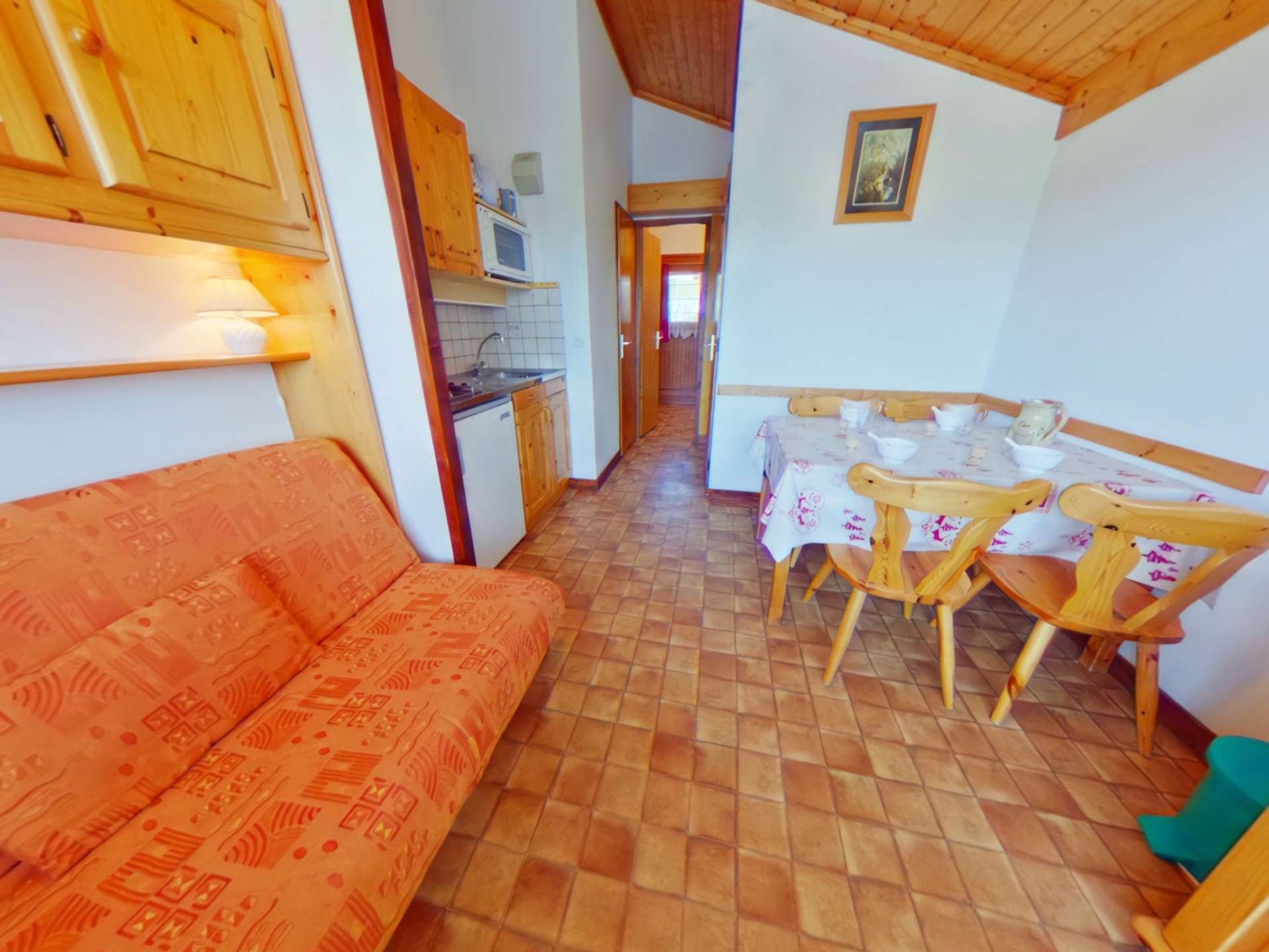 Appartement 1 pièce 4 personnes avec balcon - Résidence VILLAGE BAT 3 - Les Saisies