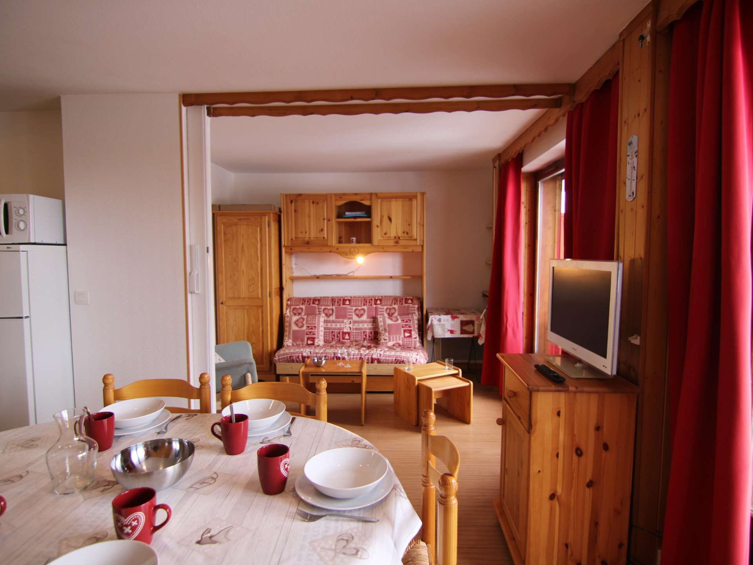 Appartement 2 pièces 6 personnes avec balcon - Résidence C.COMMERCIAL LE TAVAILLON - Les Saisies