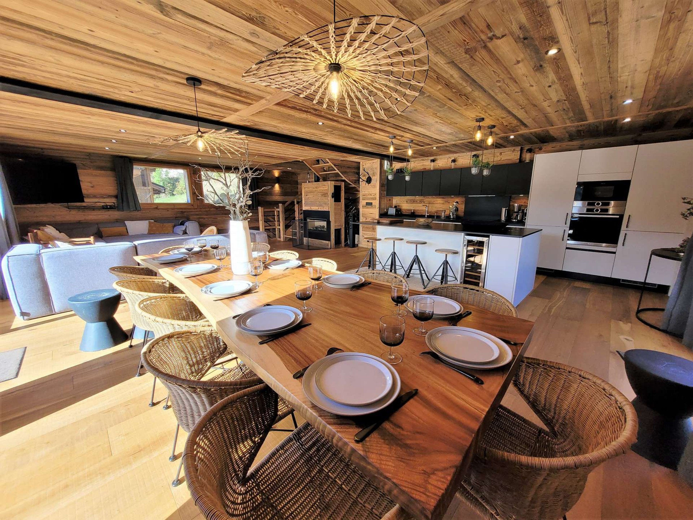 Chalet 5 pièces 14 personnes avec bain à remous - Chalet PREMIÈRE LOGE - Les Gets