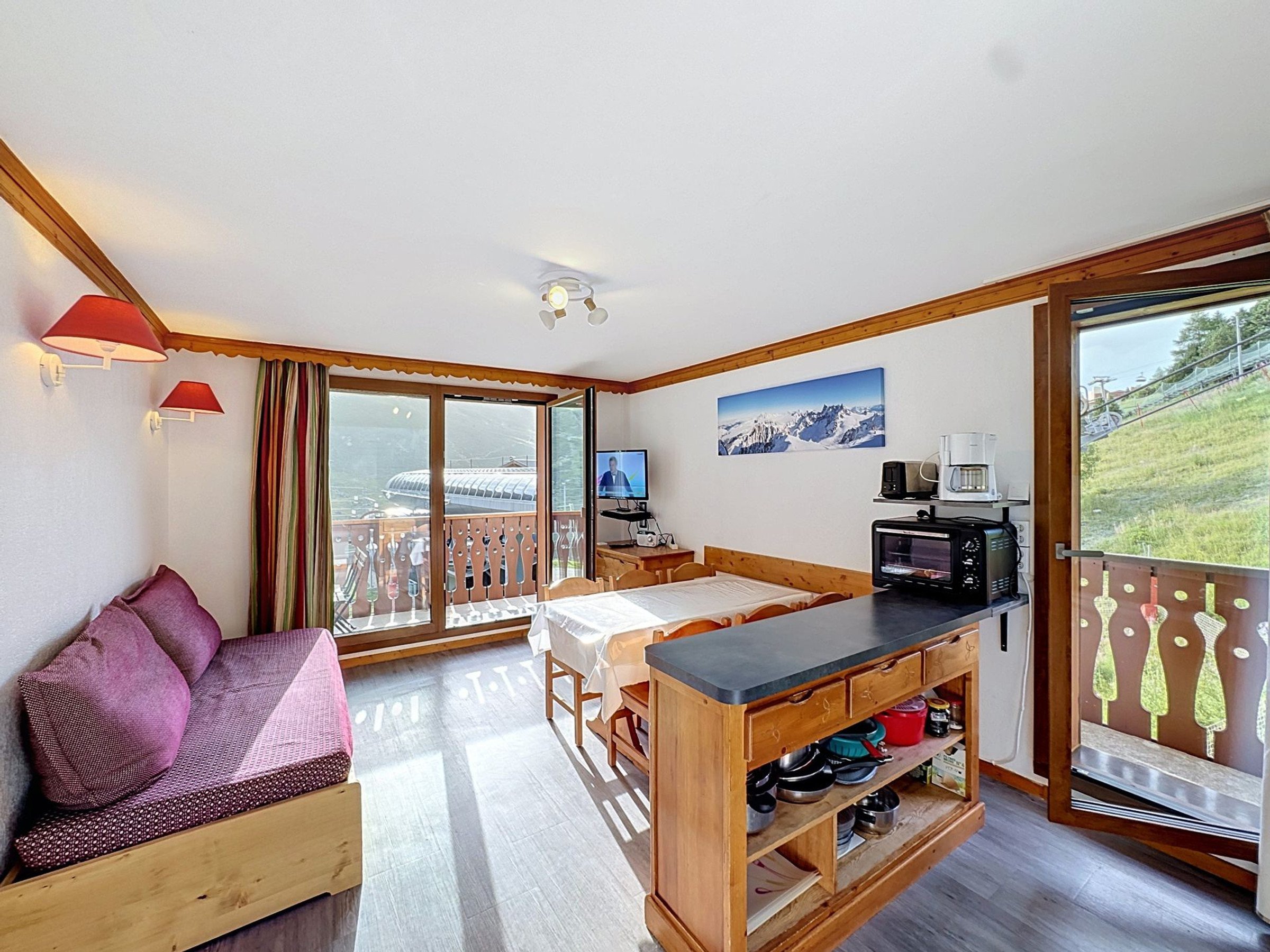 3-room apartment for 6 people with balcony - Résidence VALMONT - Les Menuires Bruyères
