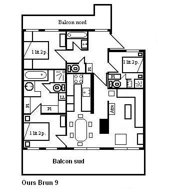 Appartement Ours Brun MRB480-009H - Méribel Centre 1600 