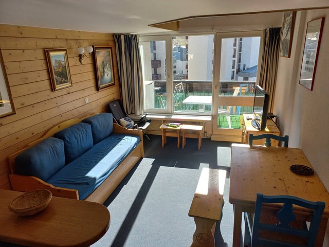 Appartement 2P Sud/Ouest, 100m des pistes, balcon, 6ème étage, ascenseur, 5 couchages FR-1-449-183 - Tignes Val Claret