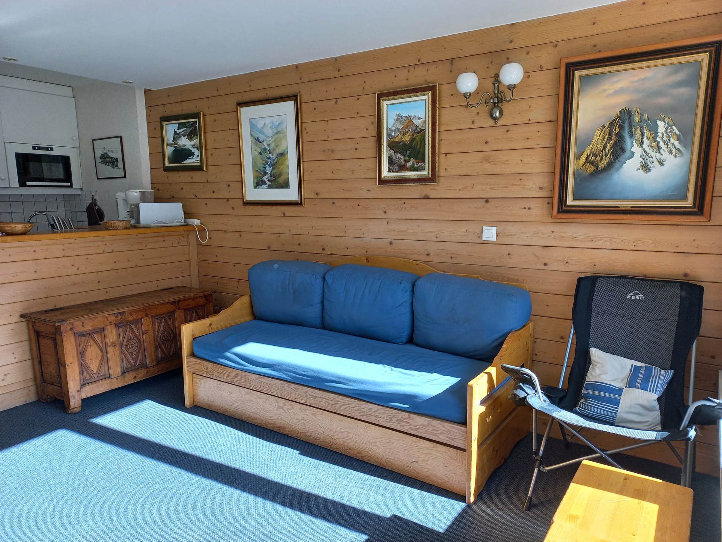 Appartement Tignes, 2 pièces, 6 personnes - Appartement 2P Sud/Ouest, 100m des pistes, balcon, 6ème étage, ascenseur, 5 couchages FR-1-449-183 - Tignes Val Claret