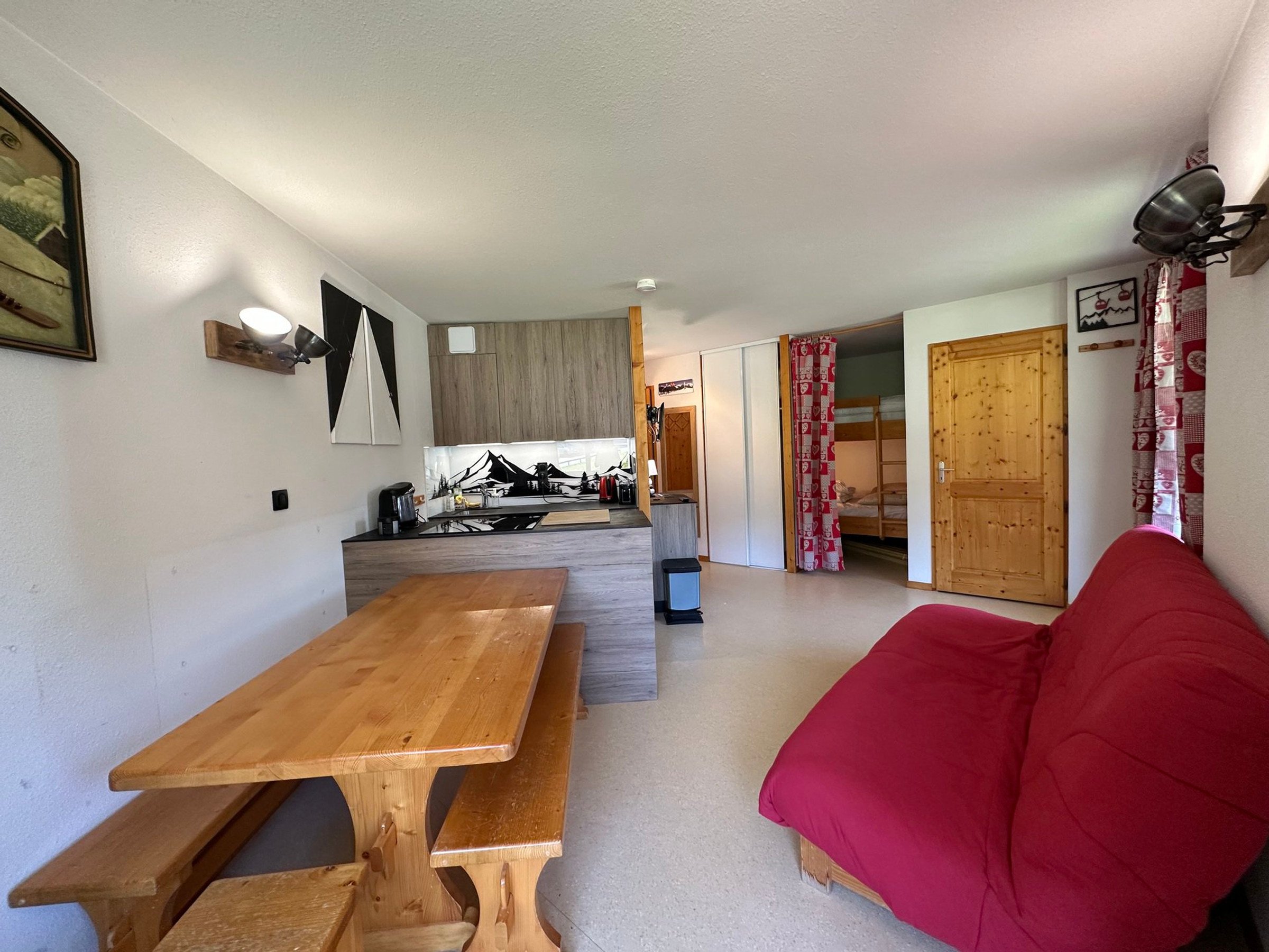 Appartement 2 pièces 6 personnes avec balcon - Résidence GELINOTTE - Morillon 1100 Les Esserts