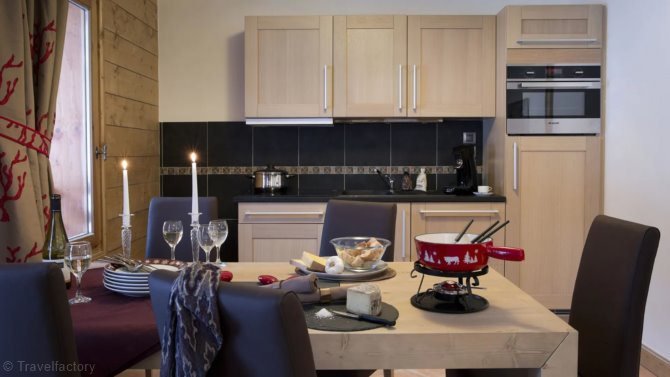 3 Kamers 6 personen. - Résidence CGH & SPA Les Chalets de Flambeau 4* . - Val Cenis Les Champs