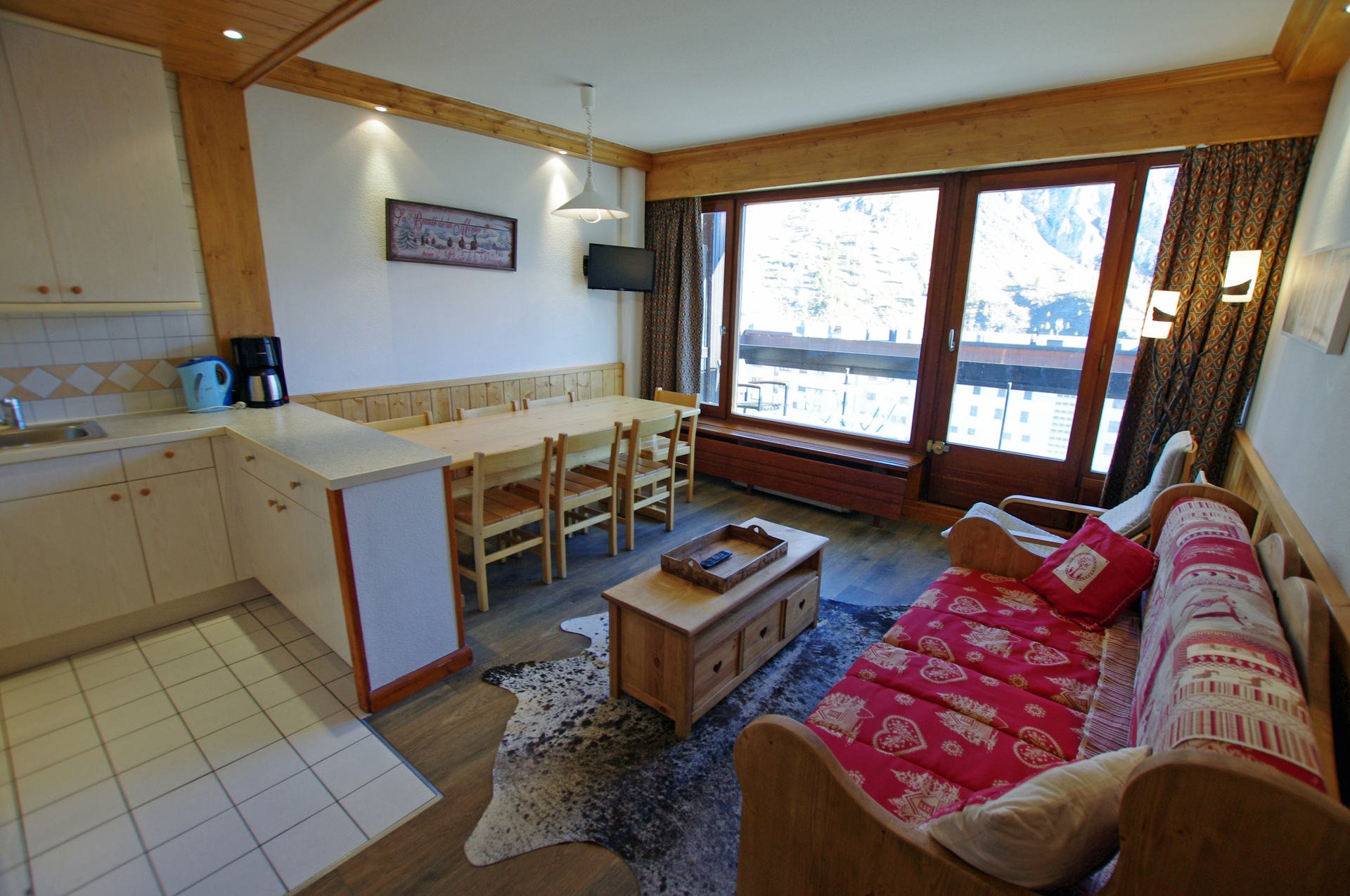 3 Pièces 7 personnes BROUGE121 . - Résidence Bec Rouge. - Tignes 2100 Le Lac