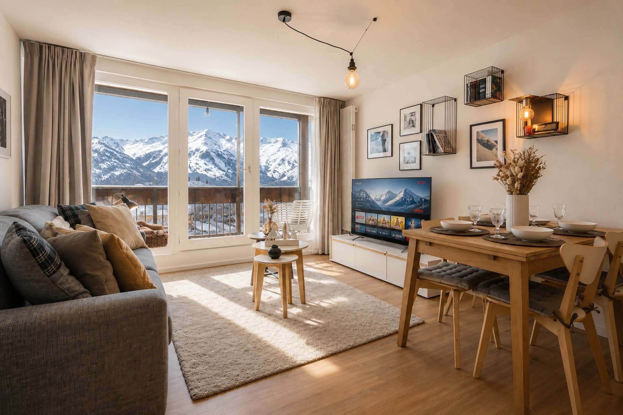 3 kamers 6 personen - Appartement Les Neves NV 178  - Val Thorens