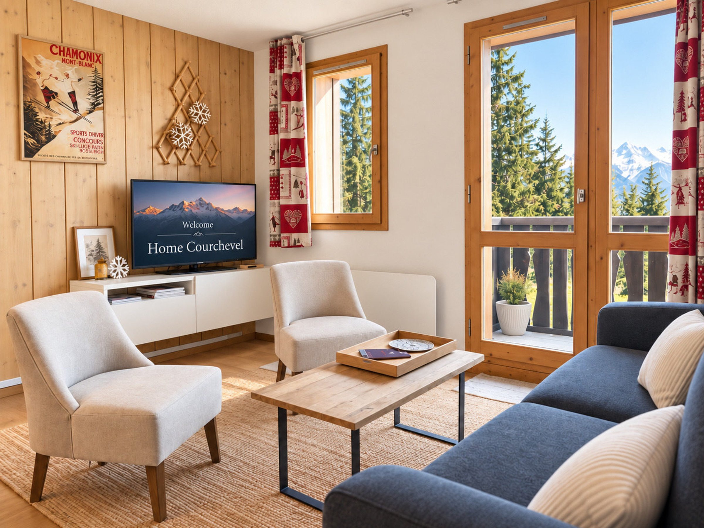 Appartement 3 kamers 4 personen met balkon - Résidence BRIGUES - ENTREE B - BAS - Courchevel 1550