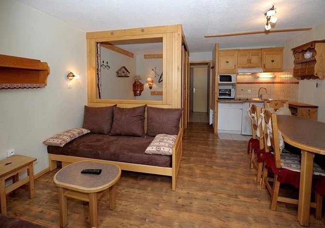 2 Pièces 5 personnes Boedette . - Appartements répartis Les Menuires Reberty 1850 . - Les Menuires Reberty 1850