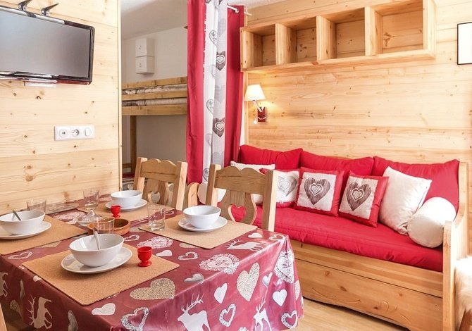 2 Pièces 4 personnes Ski soleil 2102 . - Appartements répartis Les Menuires Bruyères . - Les Menuires Bruyères