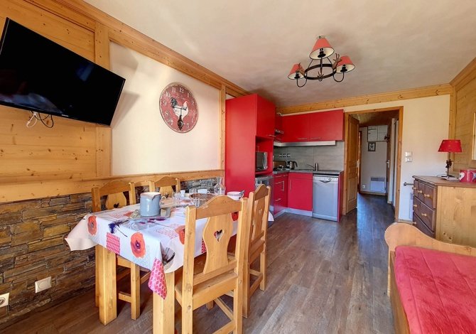 2 Pièces 4 personnes Valmonts Etage 12 . - Appartements répartis Les Menuires Bruyères . - Les Menuires Bruyères