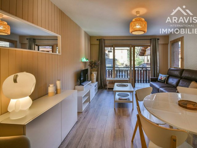 Studio 4 pers. au cœur du Grand-Bornand, rénové avec terrasse FR-1-391-167 - Le Grand Bornand