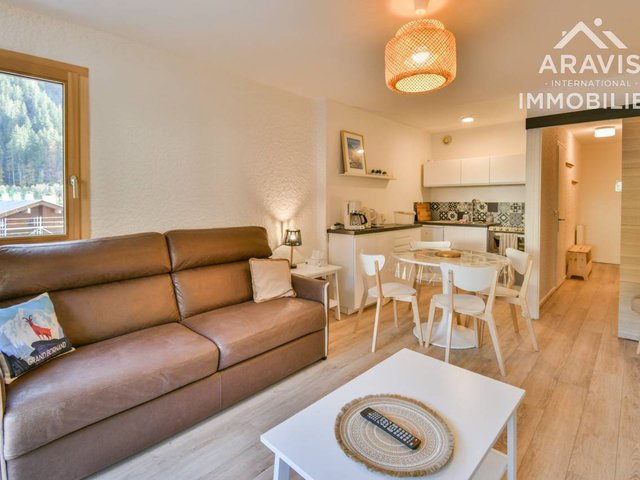 Studio 4 pers. au cœur du Grand-Bornand, rénové avec terrasse FR-1-391-167 - Le Grand Bornand