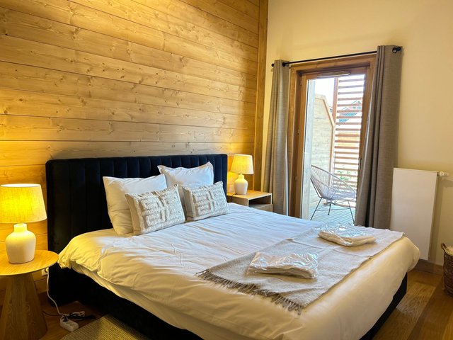 Luxueux appartement au cœur des Gets, proche pistes, avec terrasse, parking et services hôteliers in - Les Gets