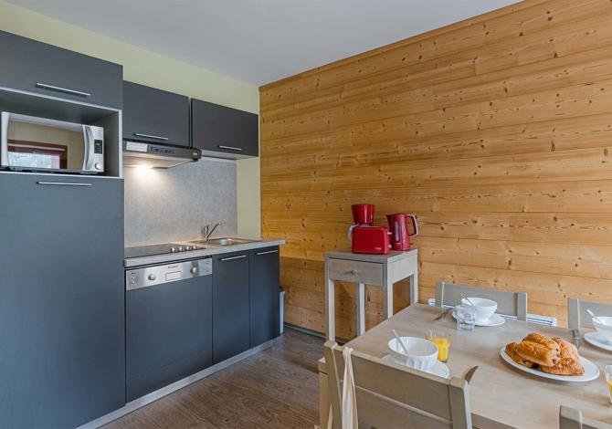 Studio 4 personnes coin montagne ou cabine - Résidence Les Epinettes 4* OS - Vaujany