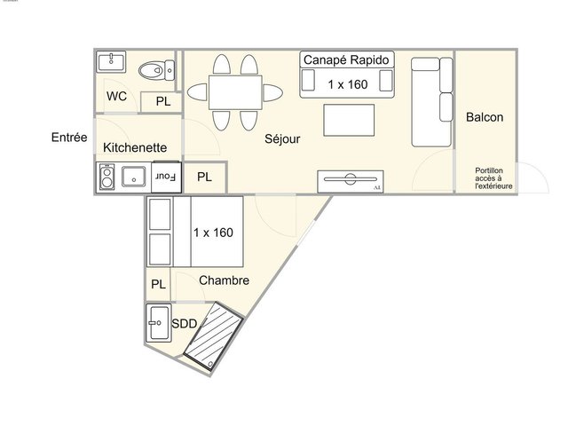 Appartement Les Saisies, 2 pièces, 4 personnes - Les Saisies