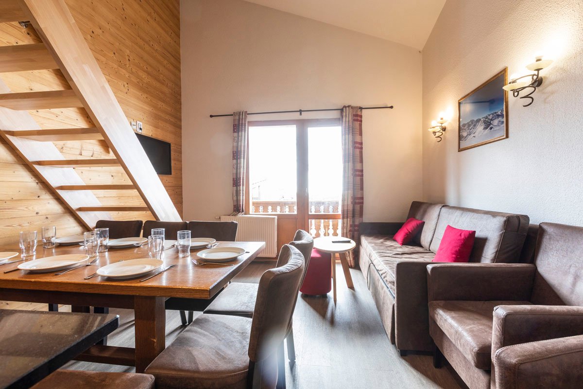 3 Rooms 6/8 people mezzanine / cabin - Résidence Les Balcons de Val Thorens & Spa 4* - Dutchweek - Val Thorens