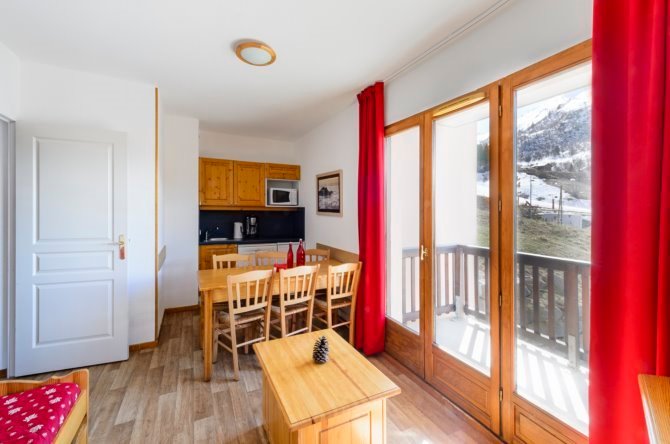 3 Pièces 6 personnes . - travelski home select - Résidence Les Hauts de Valmeinier 4*. - Valmeinier