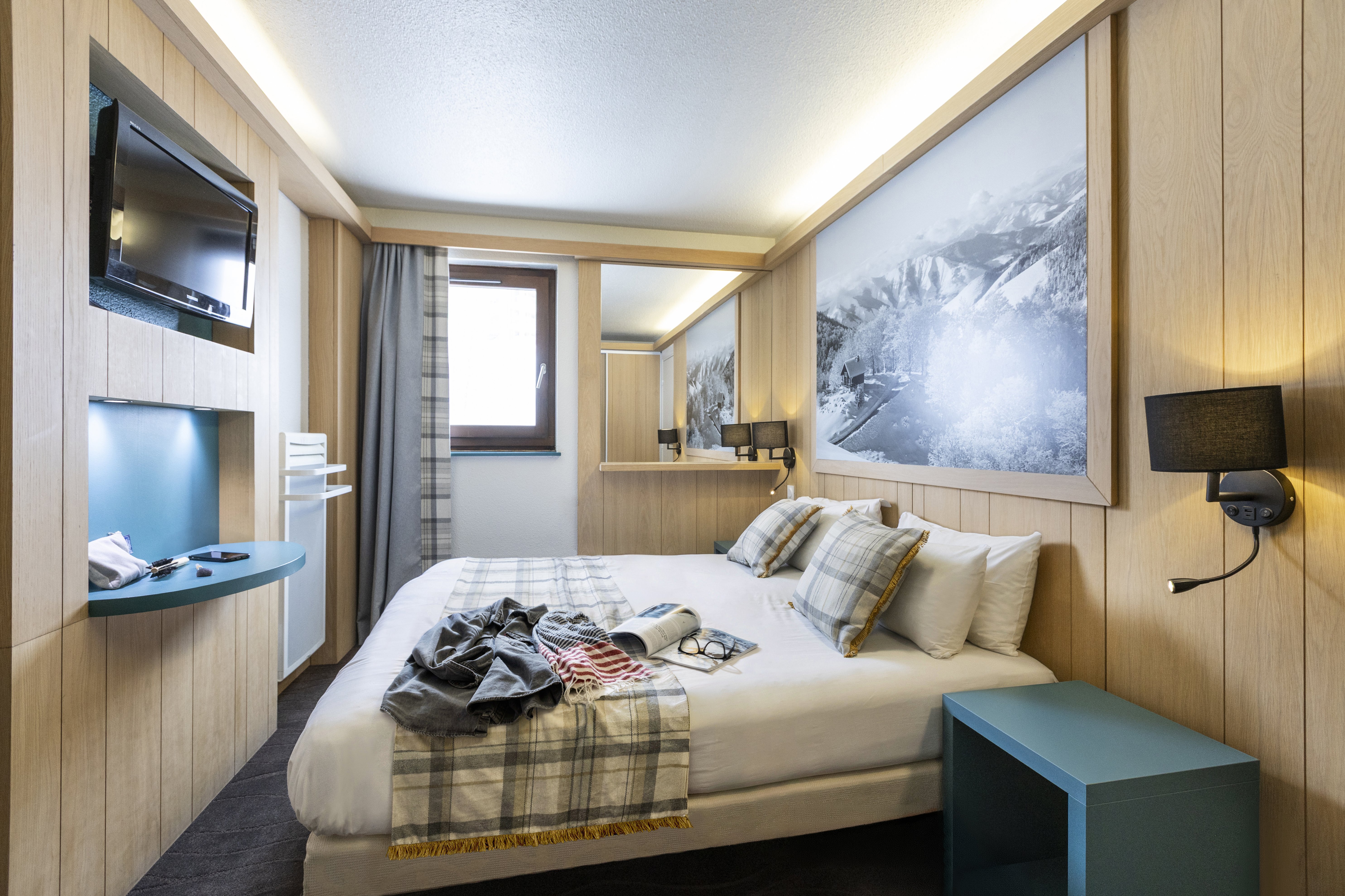 Chambre Supérieure 4 Personnes en pension complète - Village Club MMV les Bergers 4* - Pension incluse - Alpe d'Huez