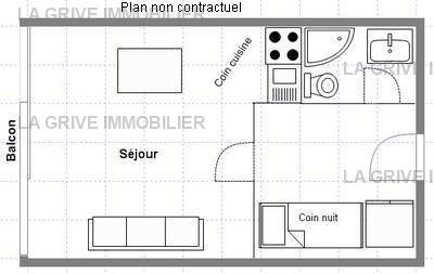 Appartement Thuria RIA8 - Plan Peisey