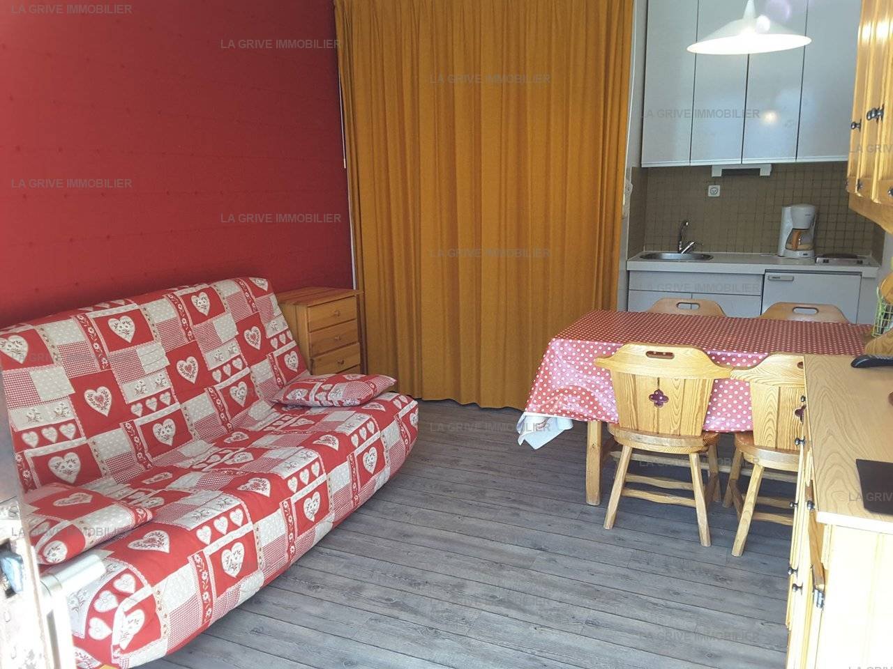 Studio 4 personnes - Appartement Thuria RIA8 - Plan Peisey