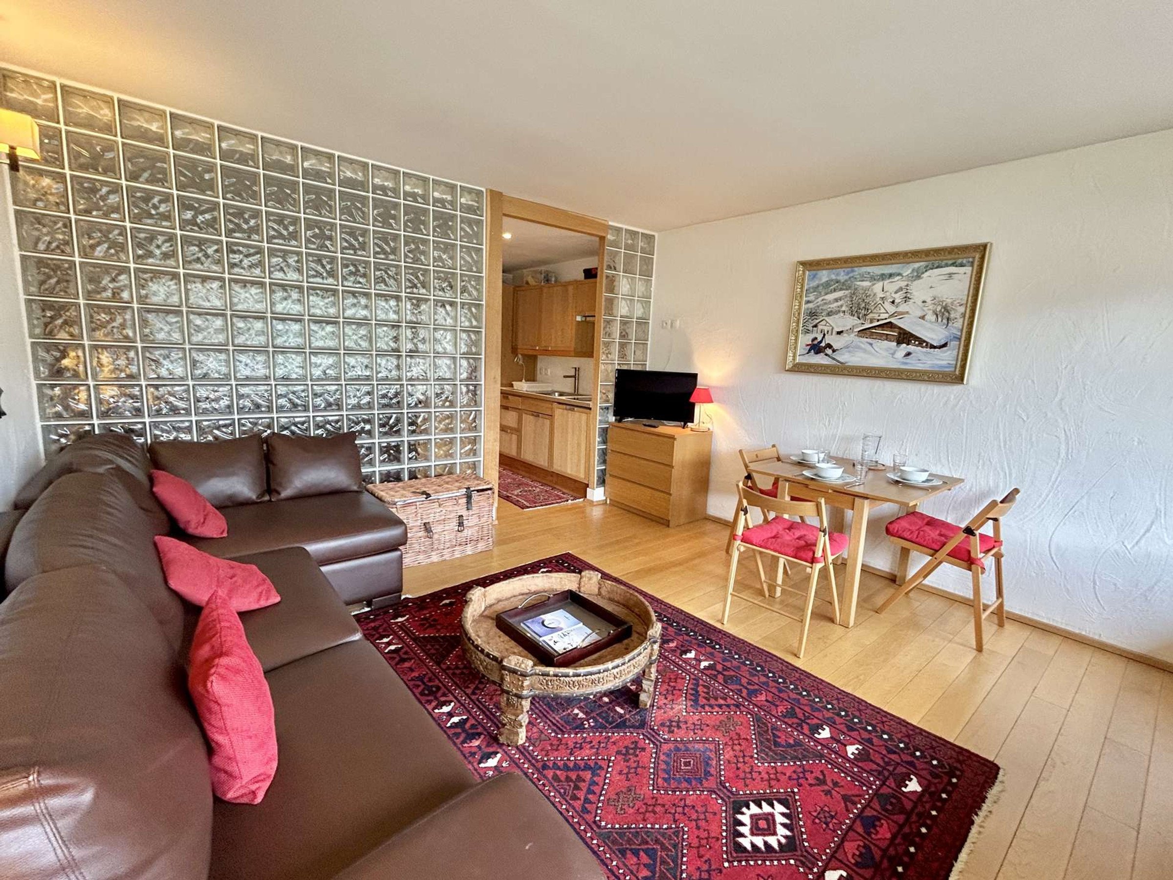 Appartement Megève, 1 pièce, 4 personnes - Charmant Studio Cabine avec Balcon, Parking & Casier à Skis proche Téléphérique - 4 Pers., Megève FR - Megève