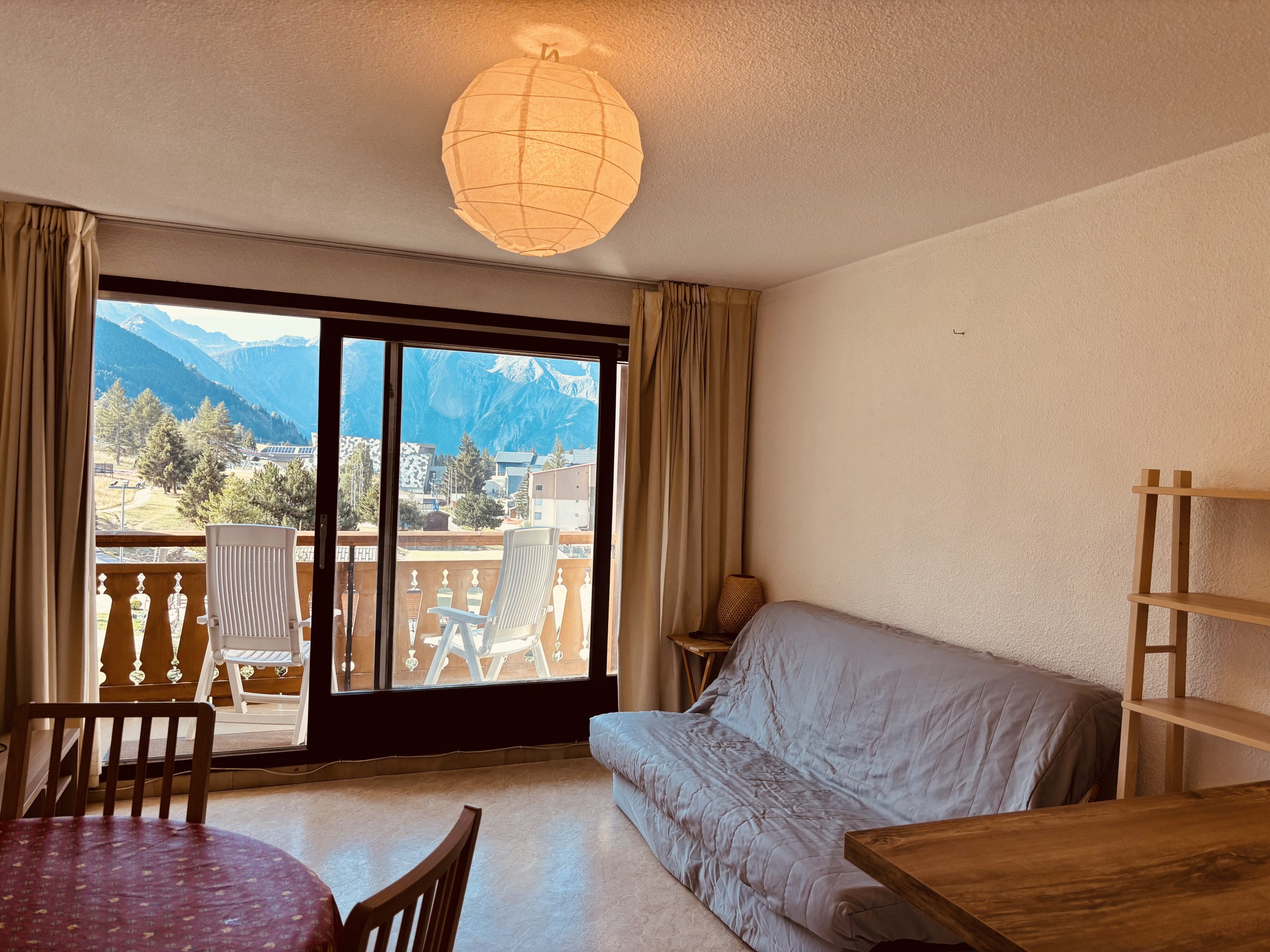 Studio 4 personen uitzicht op berg en uitzicht op skipistes - Studio Gioberney N°17 - ST4 - Les Deux Alpes Centre