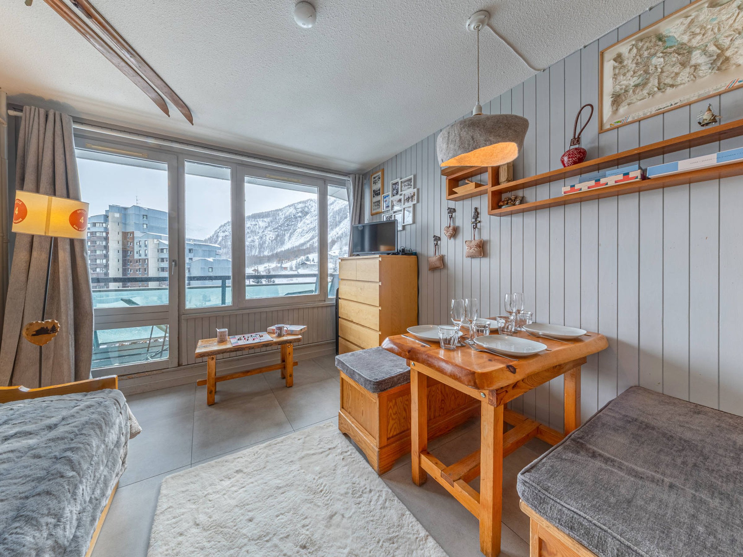 Studio 4 personen met balkon - Résidence VANOISE - Val d'Isère La Daille