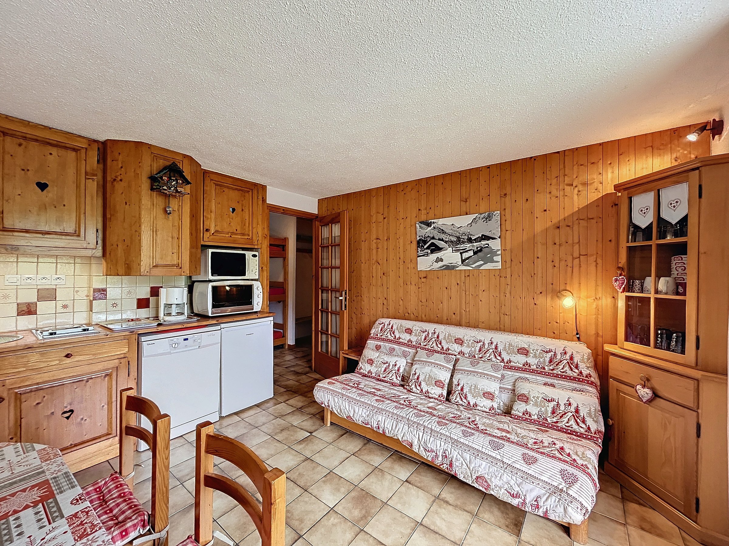 Studio 4 personnes avec terrasse - Résidence Les Oréades Bât B - Combloux