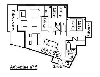 Appartement Aubepine MRB040-05 - Méribel Centre 1600 