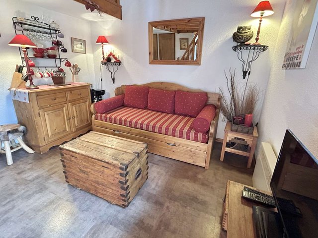 Studio Cabine + Mezzanine avec Balcon et Parking à Demi-Quartier FR-1-597-180 - Megève