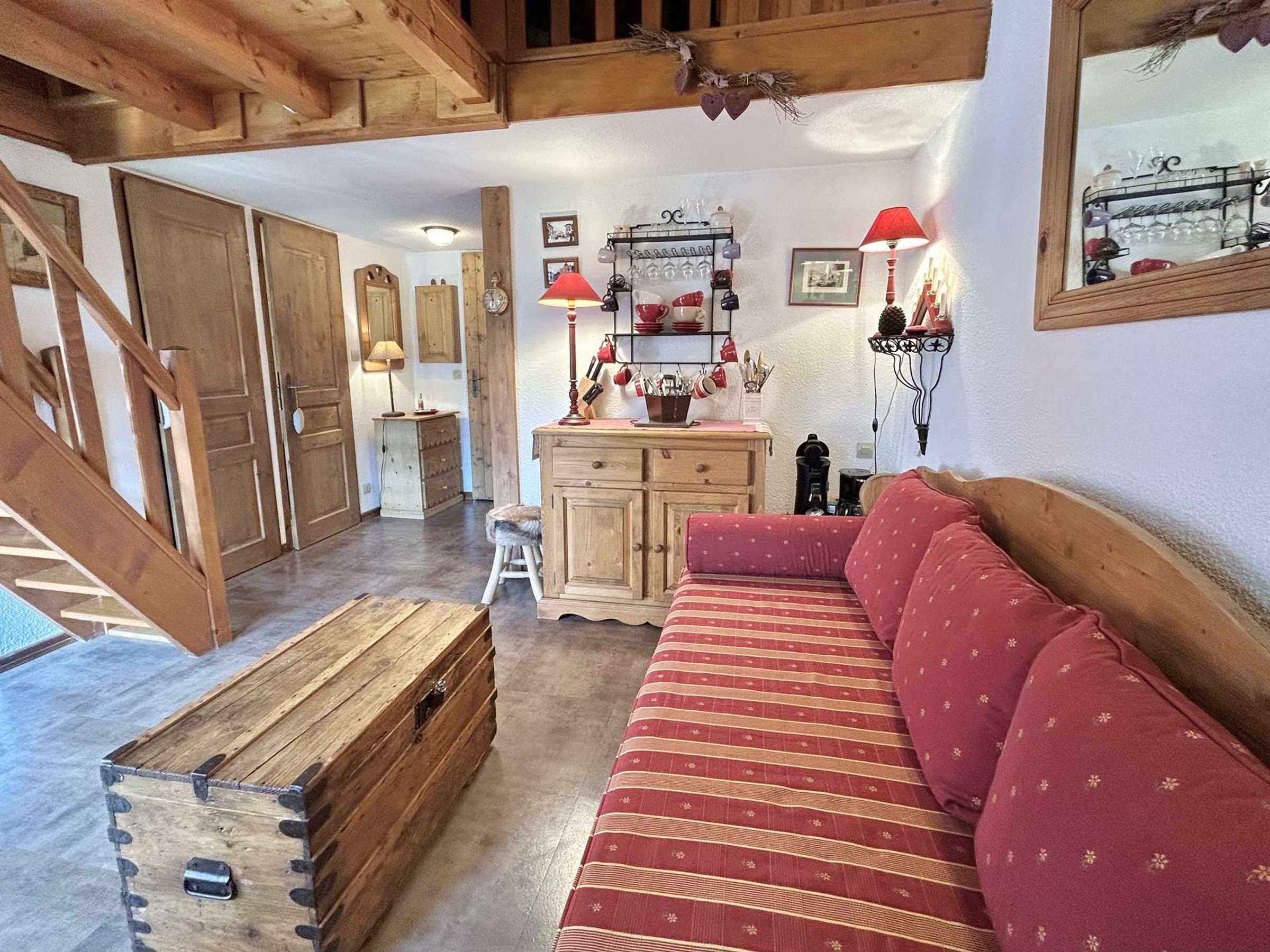 Appartement Demi-Quartier, 1 pièce, 4 personnes - Studio Cabine + Mezzanine avec Balcon et Parking à Demi-Quartier FR-1-597-180 - Megève